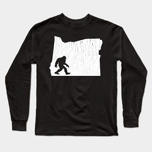 Bigfoot Oregon Long Sleeve T-Shirt by bigfootsociety